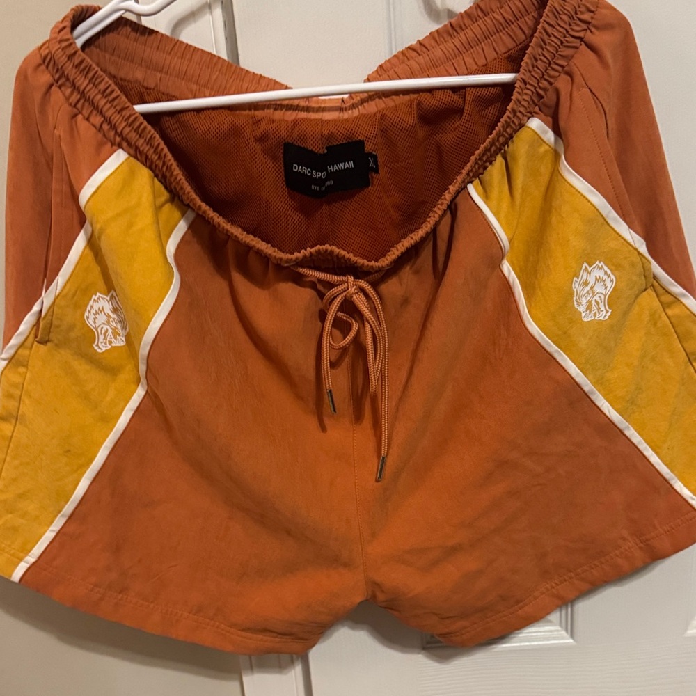 Darc Sport Orange Athletic Shorts